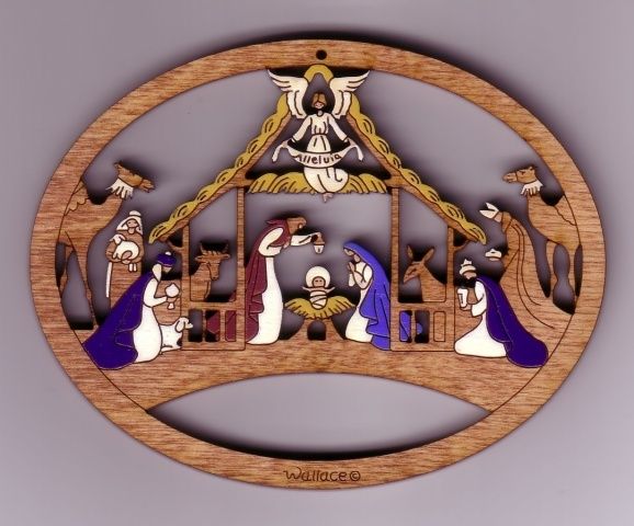 Alleluia Nativity Scene #088